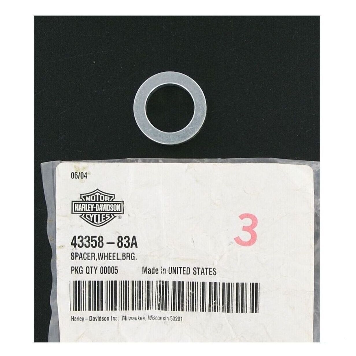 FRONT WHEEL BEARING SPACER 3/4" ID x 1/2" LONG