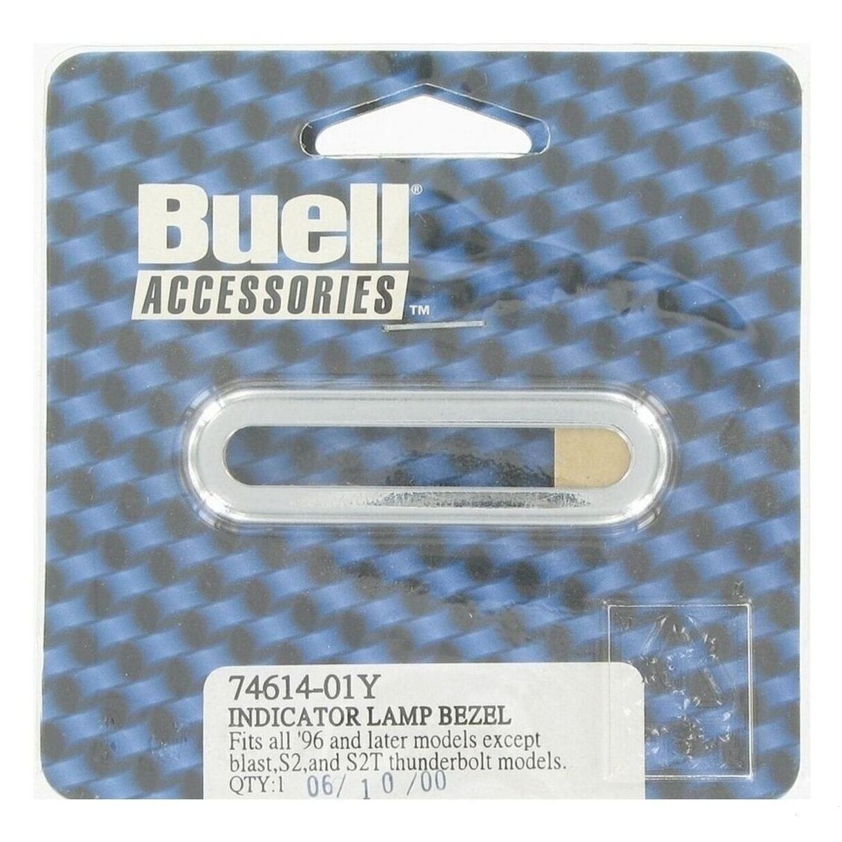 BUELL COVER INDICATOR LAMP BEZEL KIT - (CHROME)