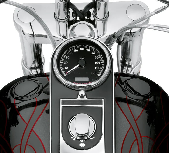 FLUSH-MOUNT FUEL CAP AND GAUGE KIT – DYNA (BLACK)