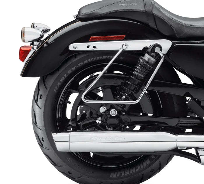 HD CHROME SADDLE BAG SUPPORTS - 00+ XL