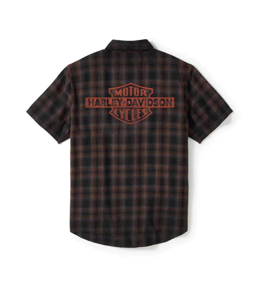 BAR & SHIELD PLAID SHIRT