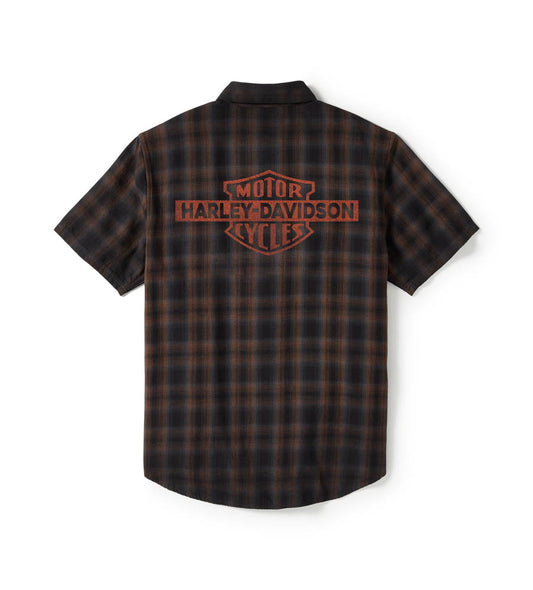 BAR & SHIELD PLAID SHIRT
