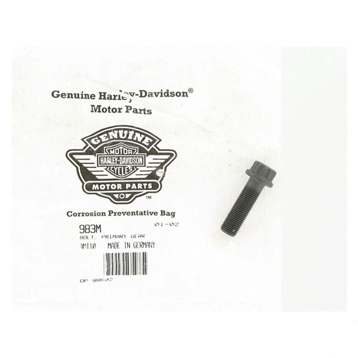 PRIMARY CRANK GEAR BOLT M10 × 1.0 × 33