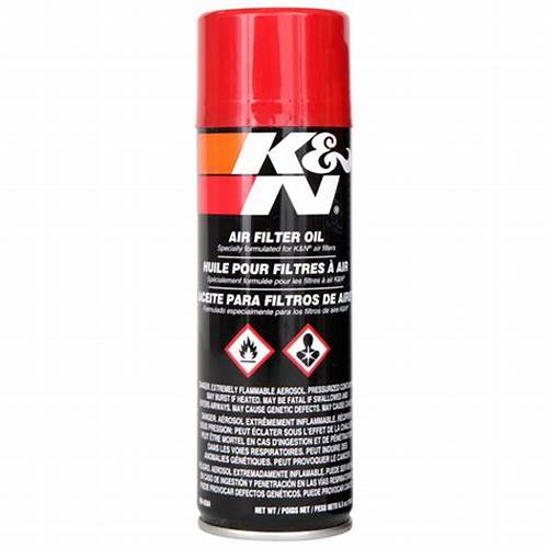 Black spray can with K&N Logo and Red Cap