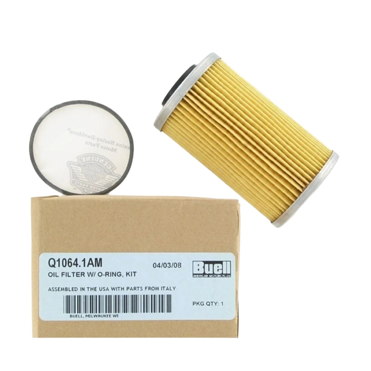 BUELL 1125 CARTRIDGE OIL FILTER WITH O-RING