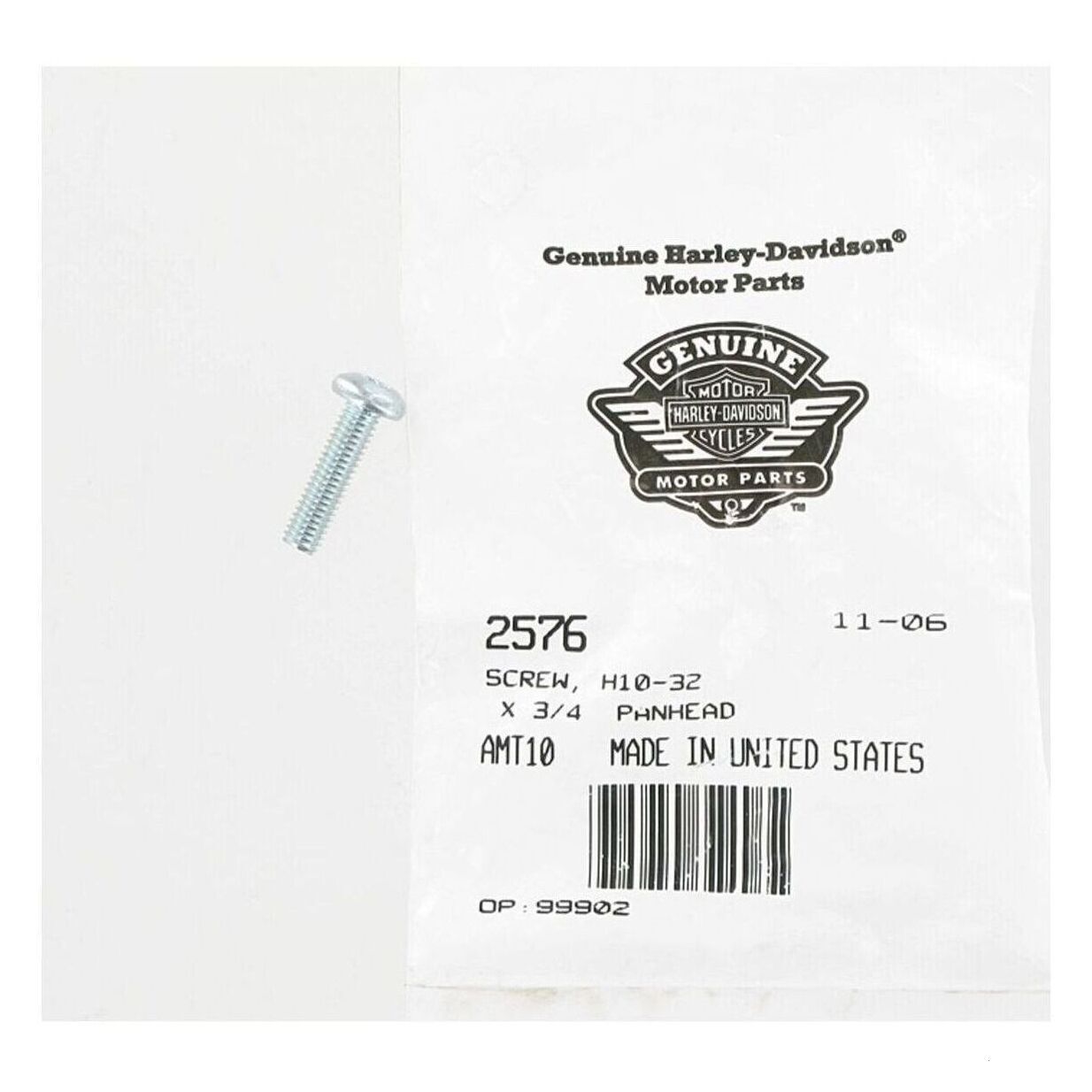 PANHEAD SCREW, H10-32 X 3/4