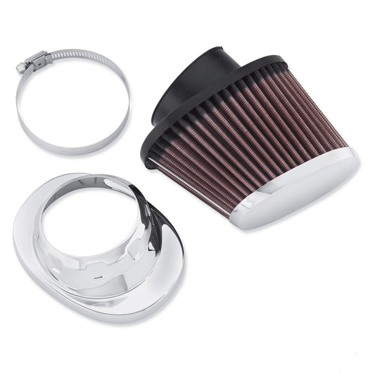 SE' HIGH-FLO K&N AIR FILTER ELEMENT - HEAVY BREATHER (CHROME)