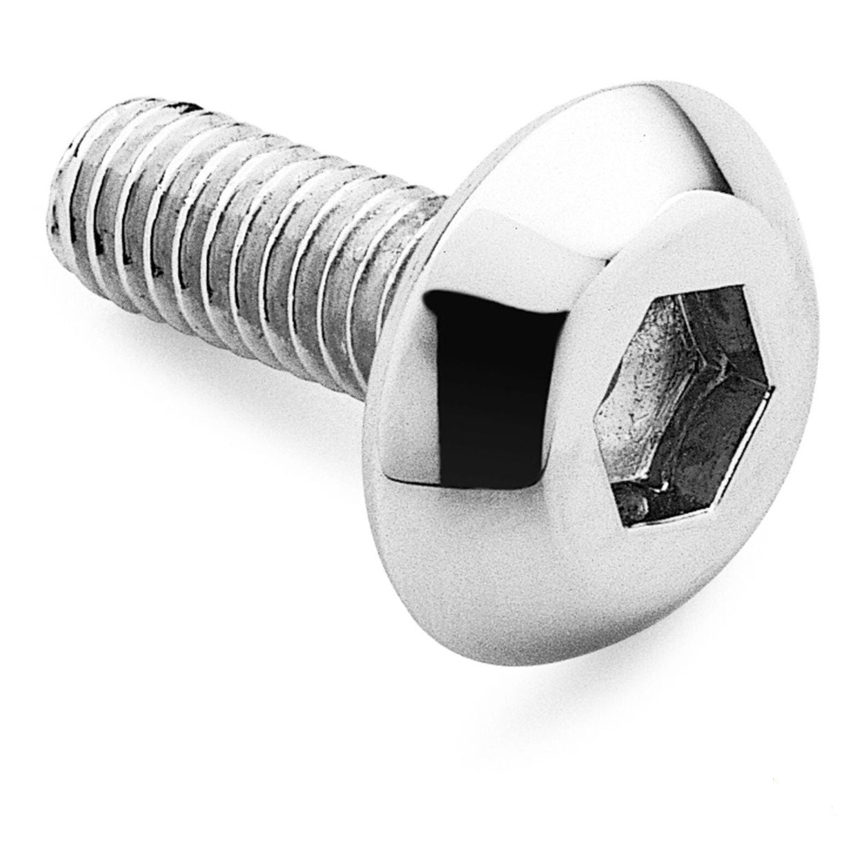 AIR CLEANER BUTTON SCREW, 5/16-18 X .875L - CHROME