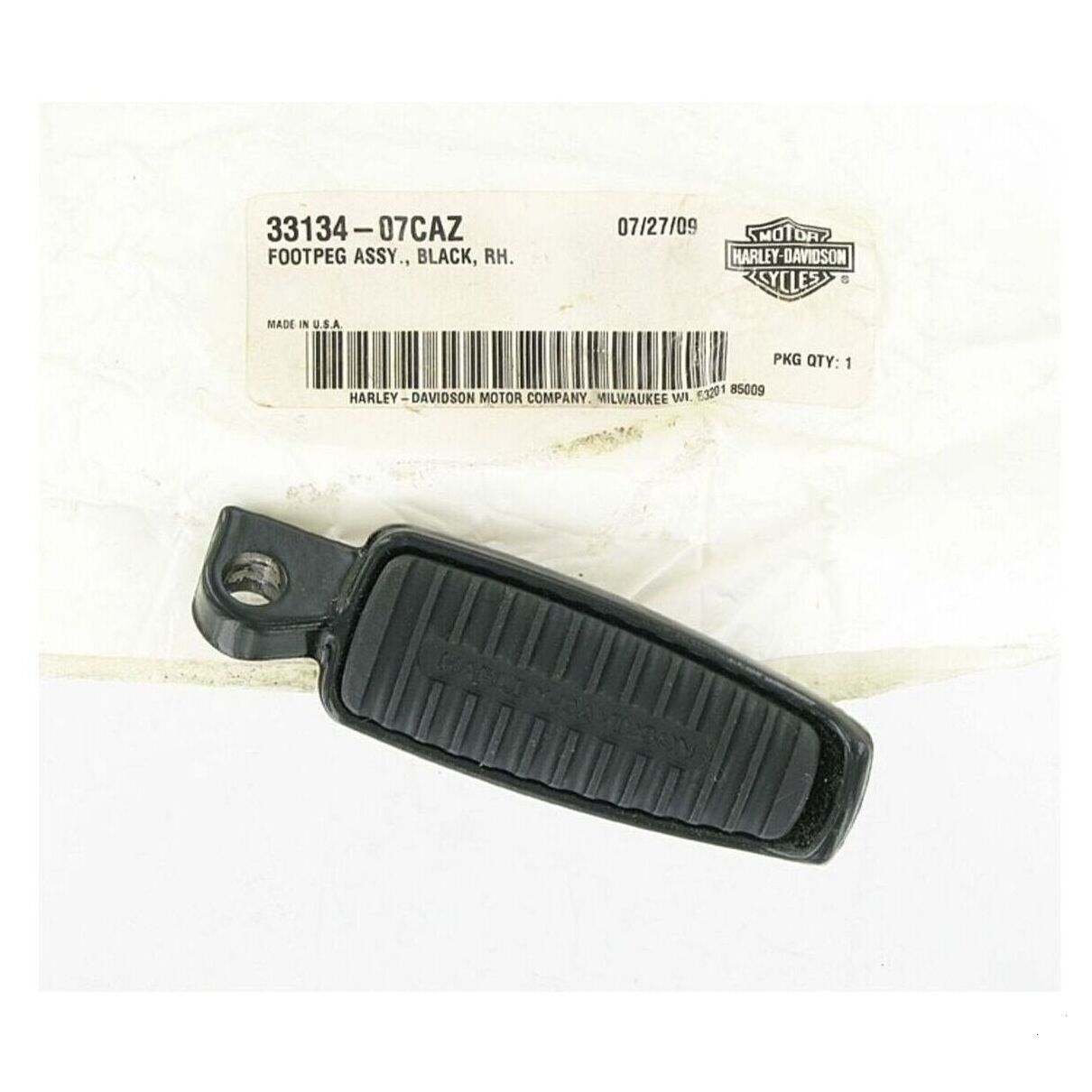 RIGHT FOOTPEG ASSY - BLACK