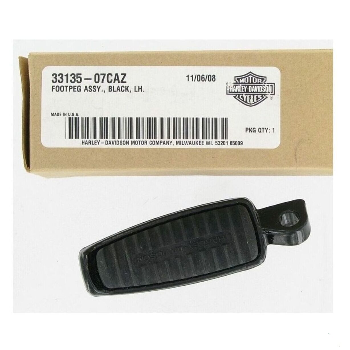 LEFT FOOTPEG ASSEMBLY - BLACK