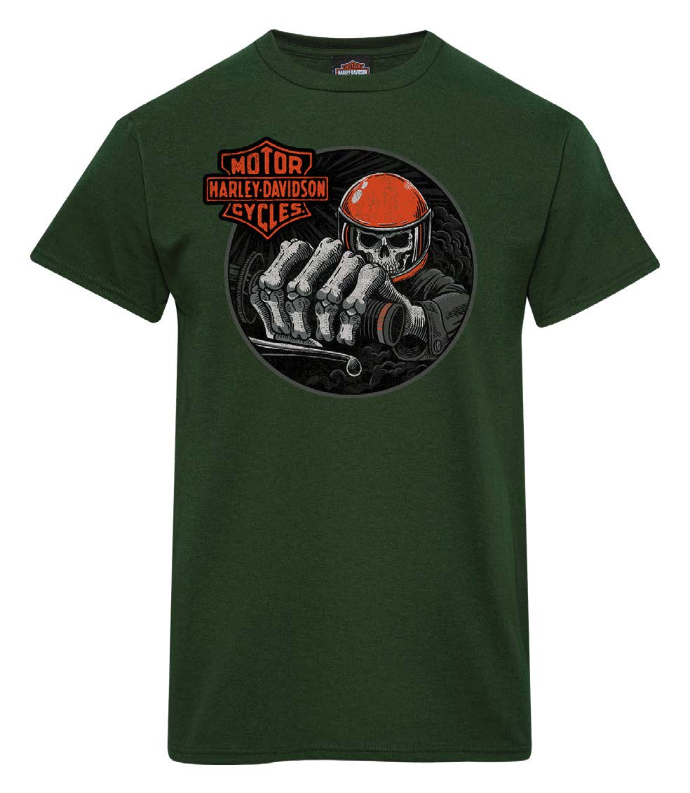 THROTTLE DEALER TEE - FOREST GREEN