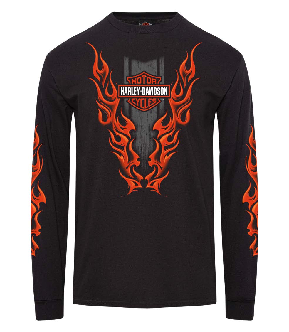 FIRESTORM LONG SLEEVE DEALER TEE, BLACK