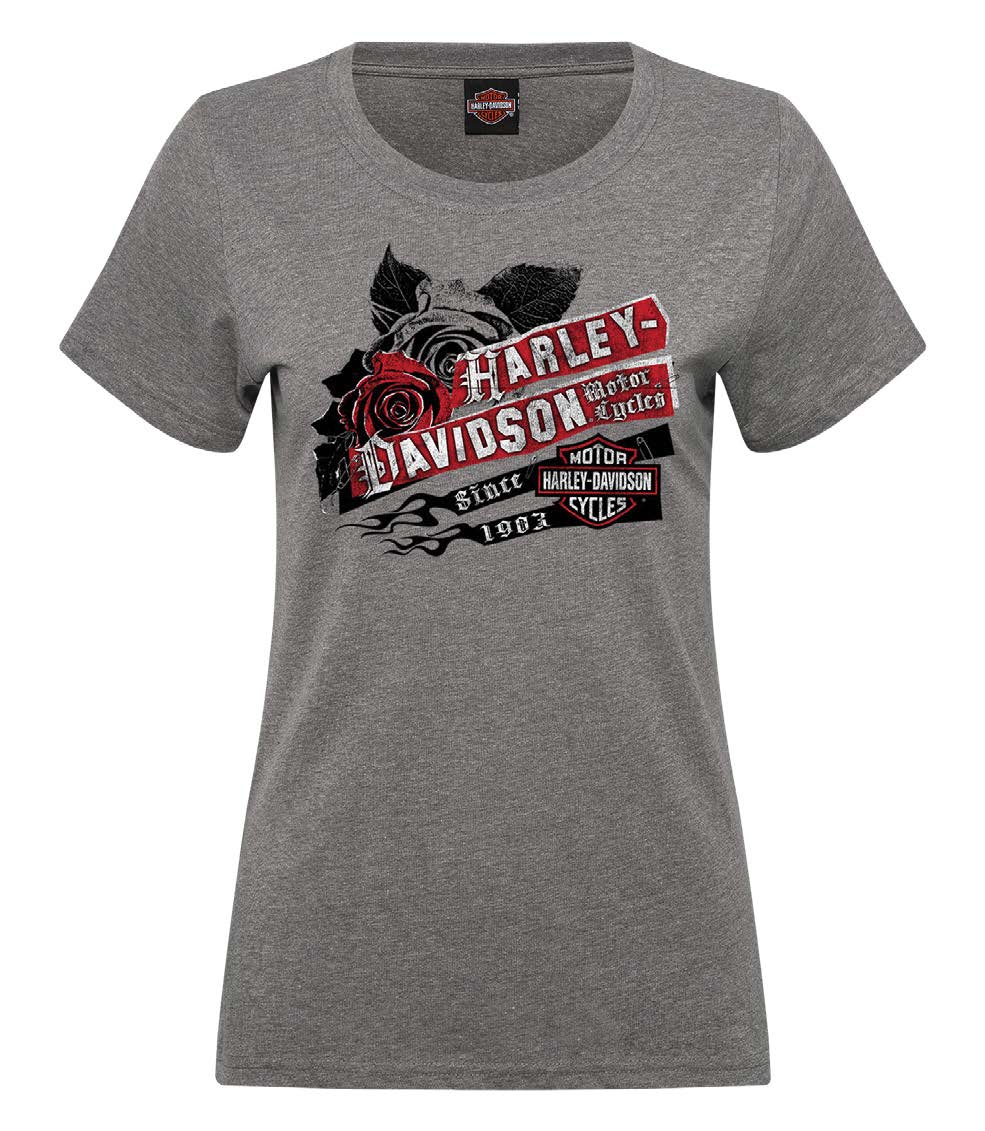RIOT WOMENS DEALER TEE - CHARCOAL