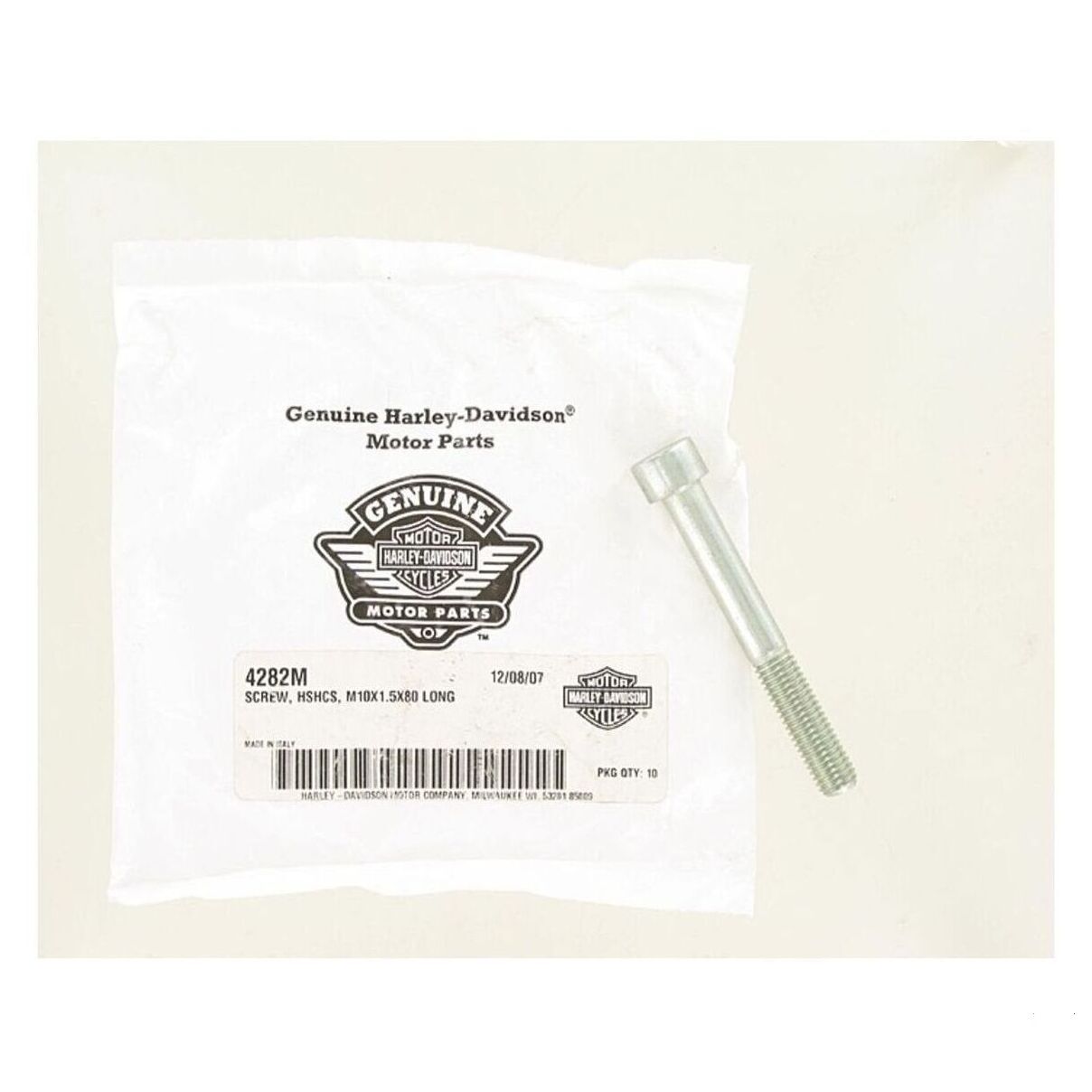 HEX SOCKET CAP SCREW,  M10X1.5X80 LONG