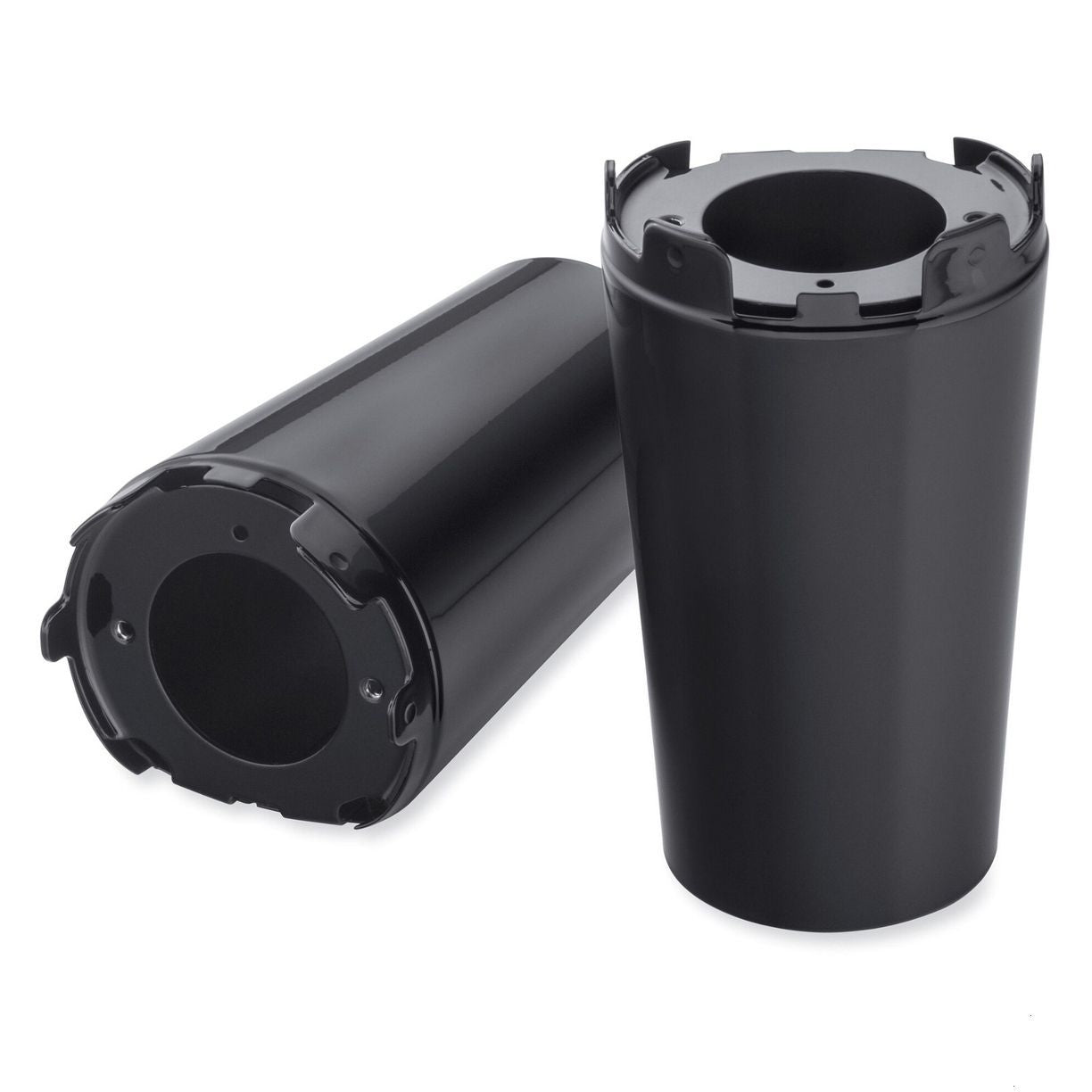 H-D GLOSS BLACK UPPER FORK SLIDER COVERS