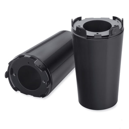 H-D GLOSS BLACK UPPER FORK SLIDER COVERS