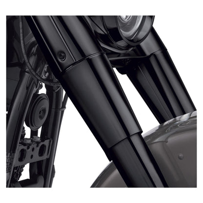 H-D GLOSS BLACK UPPER FORK SLIDER COVERS
