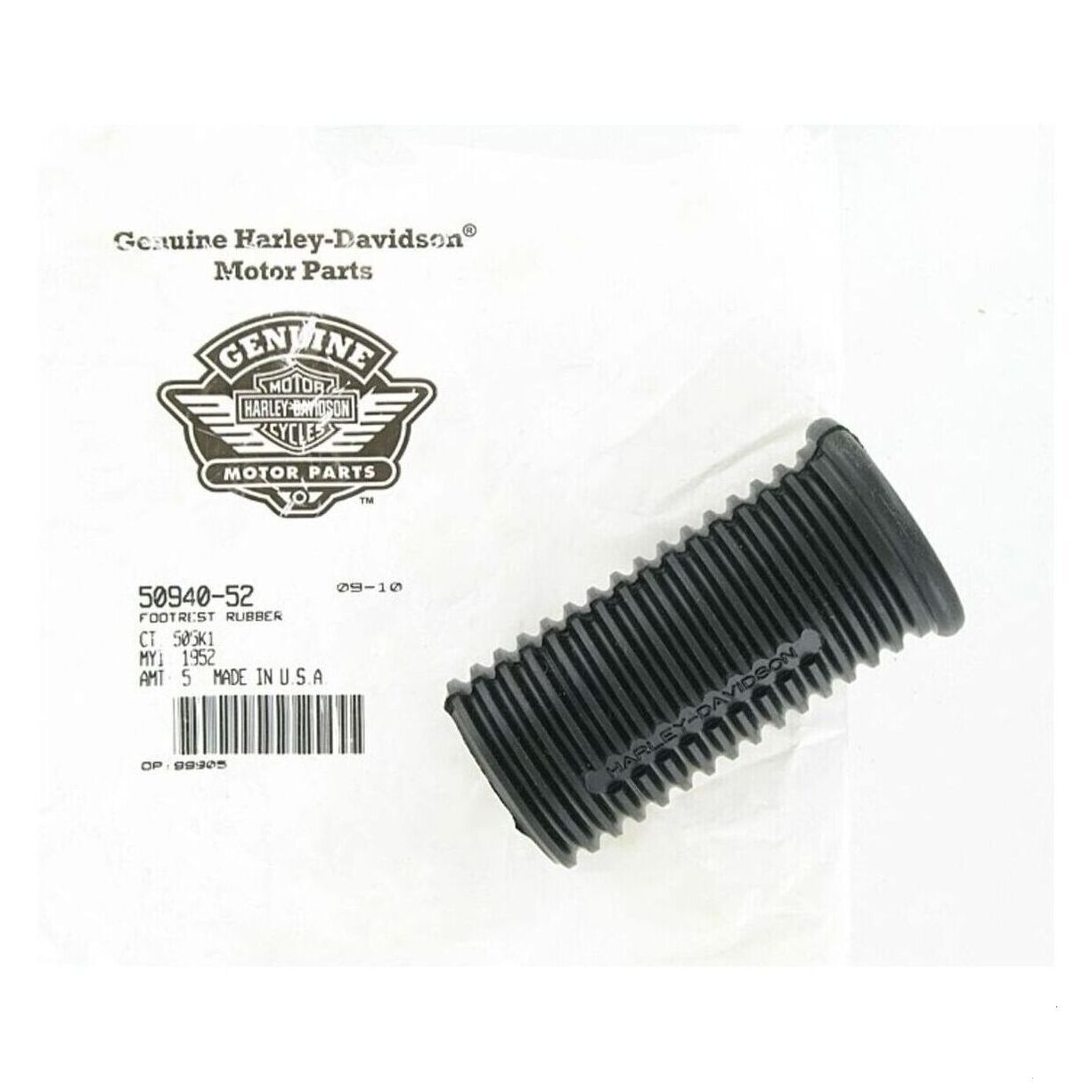 RIDER FOOTPEG RUBBER, LARGE - ROUND BLACK