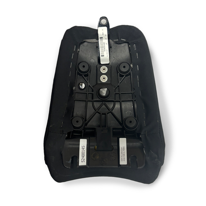 USED H-D STOCK PILLION SEAT - RED STITCH - BLACK