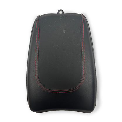 USED H-D STOCK PILLION SEAT - RED STITCH - BLACK