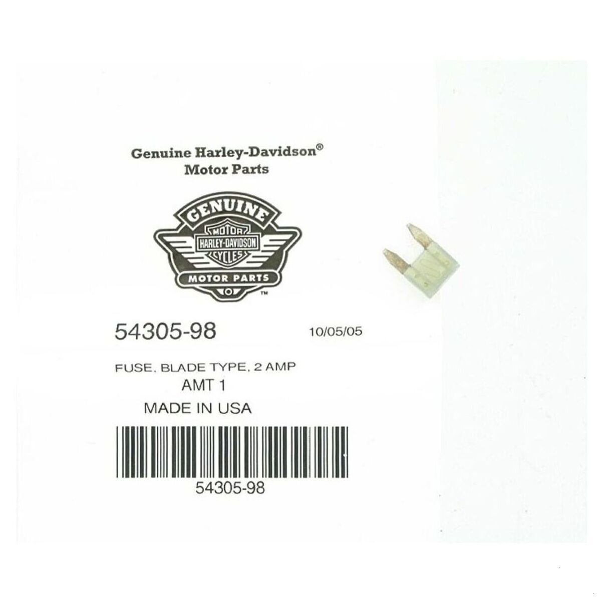 2 AMP MINI FUSE, BLADE TYPE