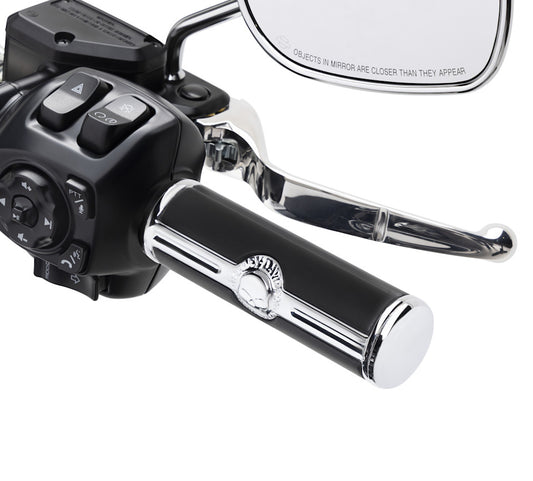 WILLIE G SKULL HAND GRIPS - GEN 2 (CHROME)