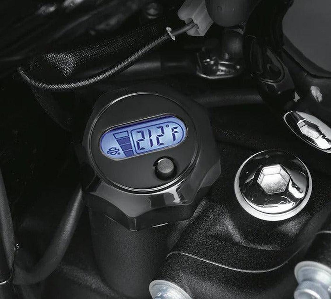 OIL LEVEL AND TEMPERATURE DIPSTICK  WITH LIGHTED LCD - M8 TOURING (BLACK)