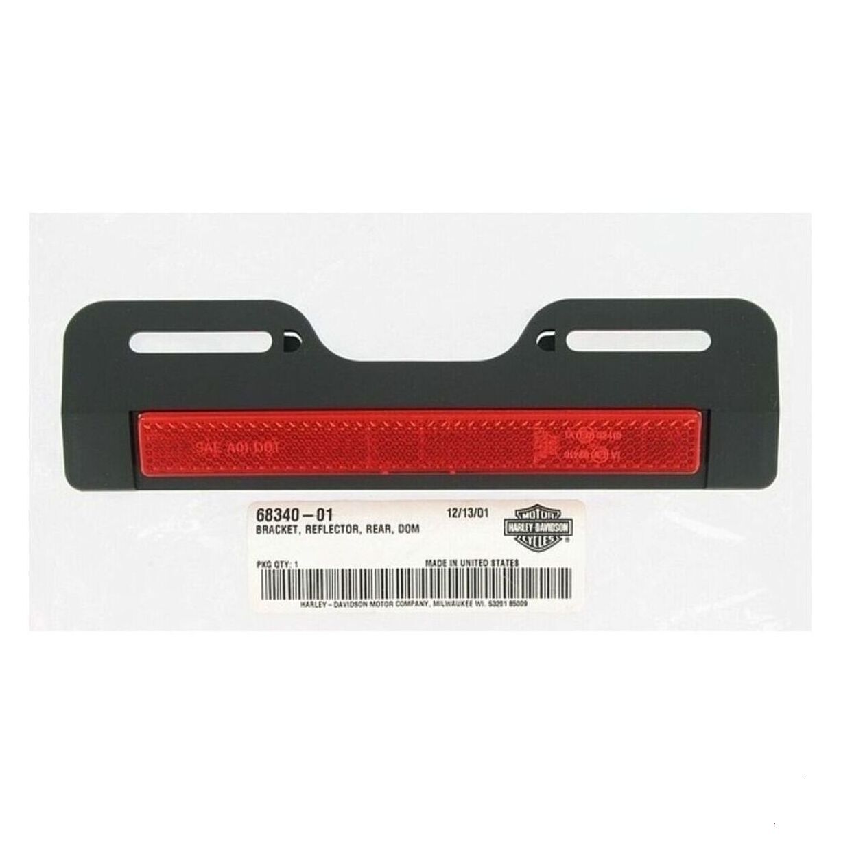 REAR REFLECTOR BRACKET,  DOMESTIC - RED