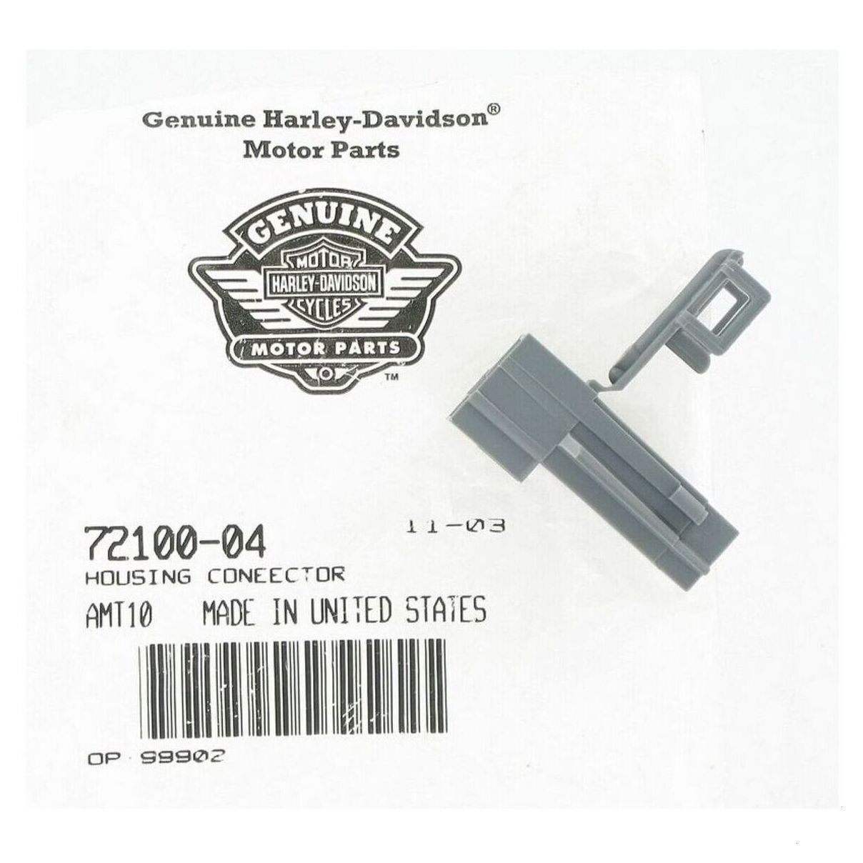HOUSING CONNECTOR ,1-WAY,MALE - GRAY