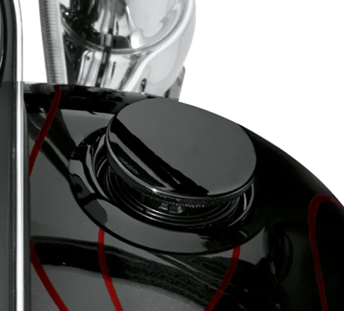 FLUSH-MOUNT FUEL CAP AND GAUGE KIT – DYNA (BLACK)