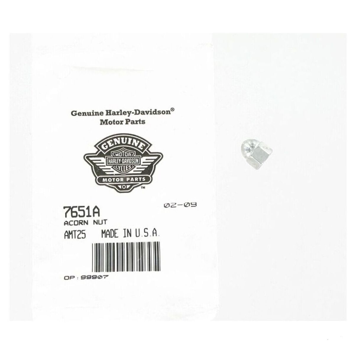 ACORN NUT NO. 12-24 (GRADE 2) - (CHROME)