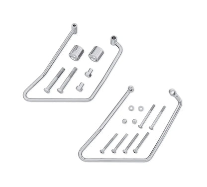 HD CHROME SADDLE BAG SUPPORTS - 00+ XL
