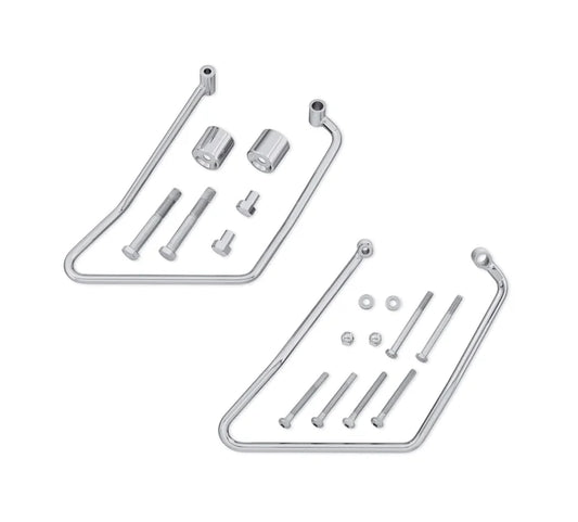 HD CHROME SADDLE BAG SUPPORTS - 00+ XL