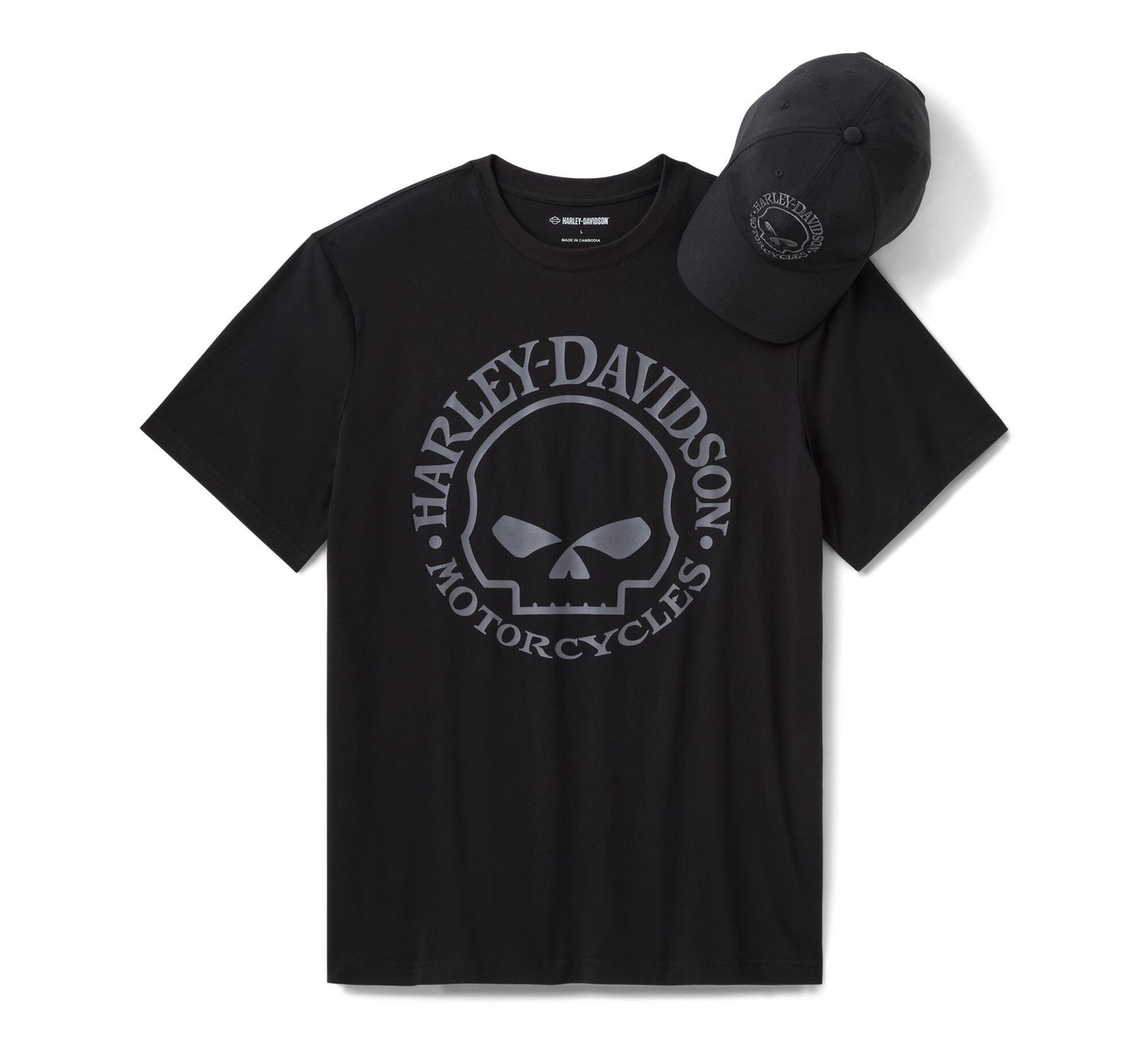 WILLIE G SKULL HAT & TEE GIFT SET