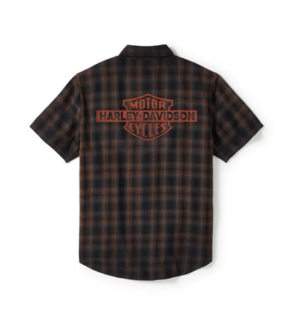 BAR & SHIELD PLAID SHIRT