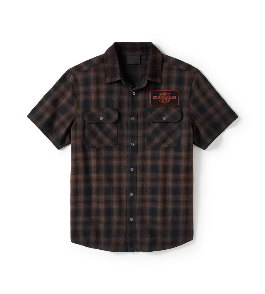 BAR & SHIELD PLAID SHIRT