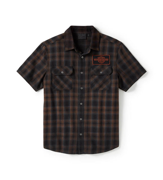 BAR & SHIELD PLAID SHIRT