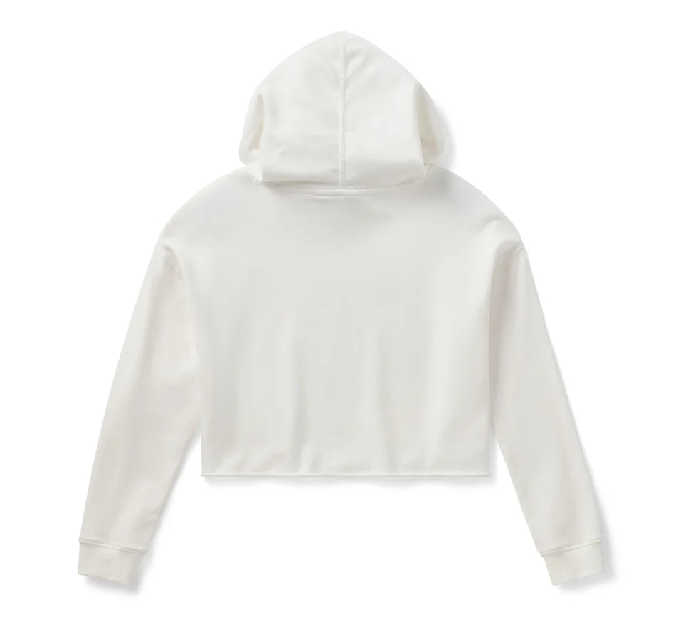 CHROME EVO BAR & SHIELD CROPPED HOODIE