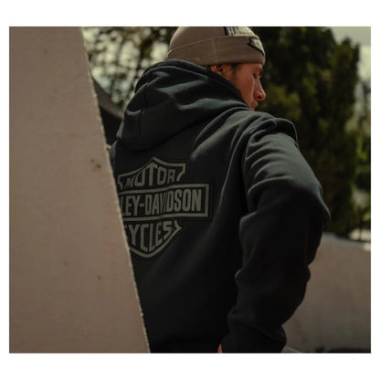 PLAID LINED ZIP HOODIE