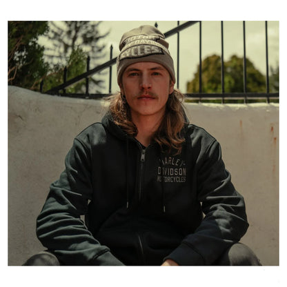 PLAID LINED ZIP HOODIE