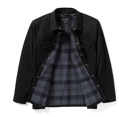 RACER SOLID FONT SHIRT JACKET