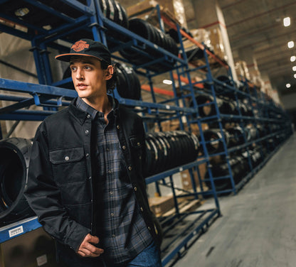 RACER SOLID FONT SHIRT JACKET