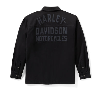 RACER SOLID FONT SHIRT JACKET