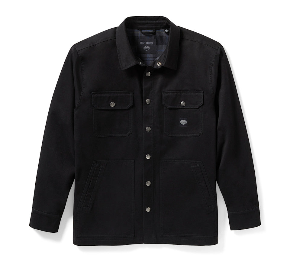 RACER SOLID FONT SHIRT JACKET