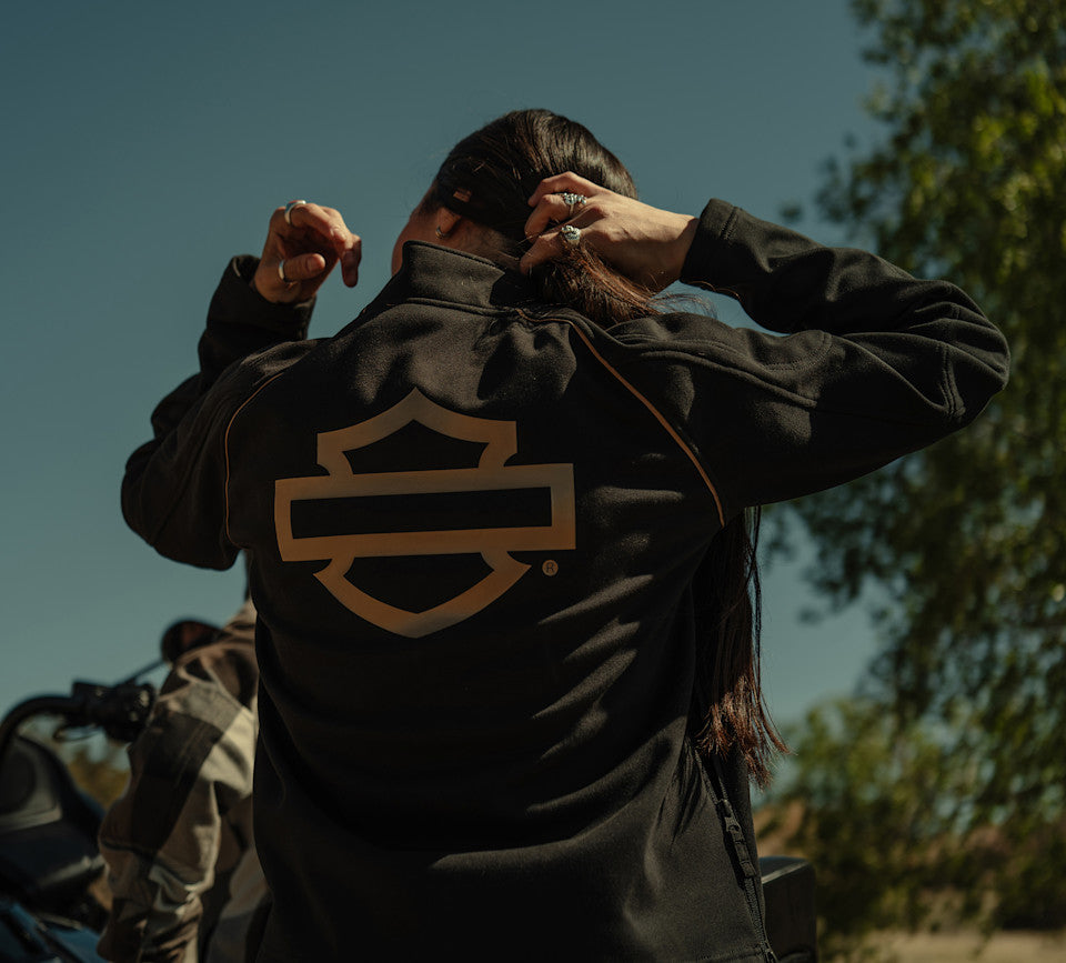 H-D DEFLECTOR HALF ZIP RIDING FLEECE