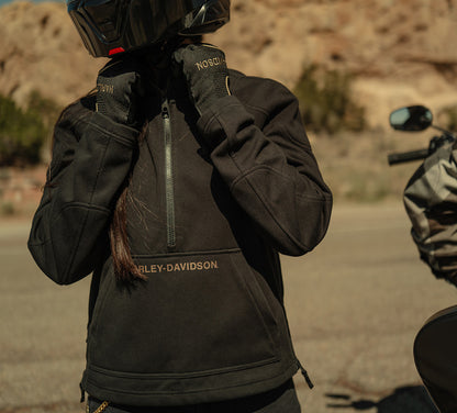 H-D DEFLECTOR HALF ZIP RIDING FLEECE