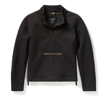 H-D DEFLECTOR HALF ZIP RIDING FLEECE