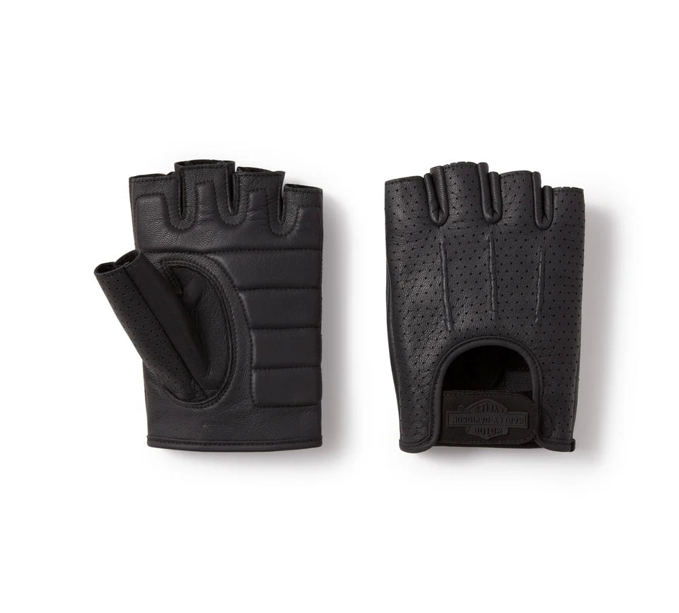 MEN'S H-D® FINGERLESS LEATHER GLOVES