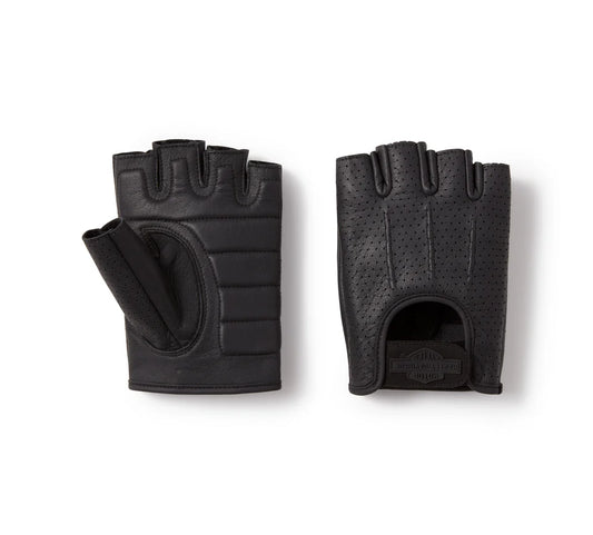 MEN'S H-D® FINGERLESS LEATHER GLOVES
