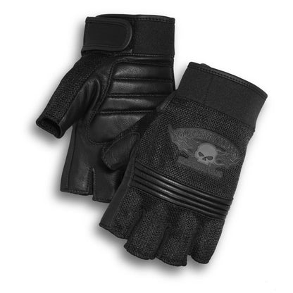 MEN’S WILLIE G SKULL FINGERLESS GLOVES